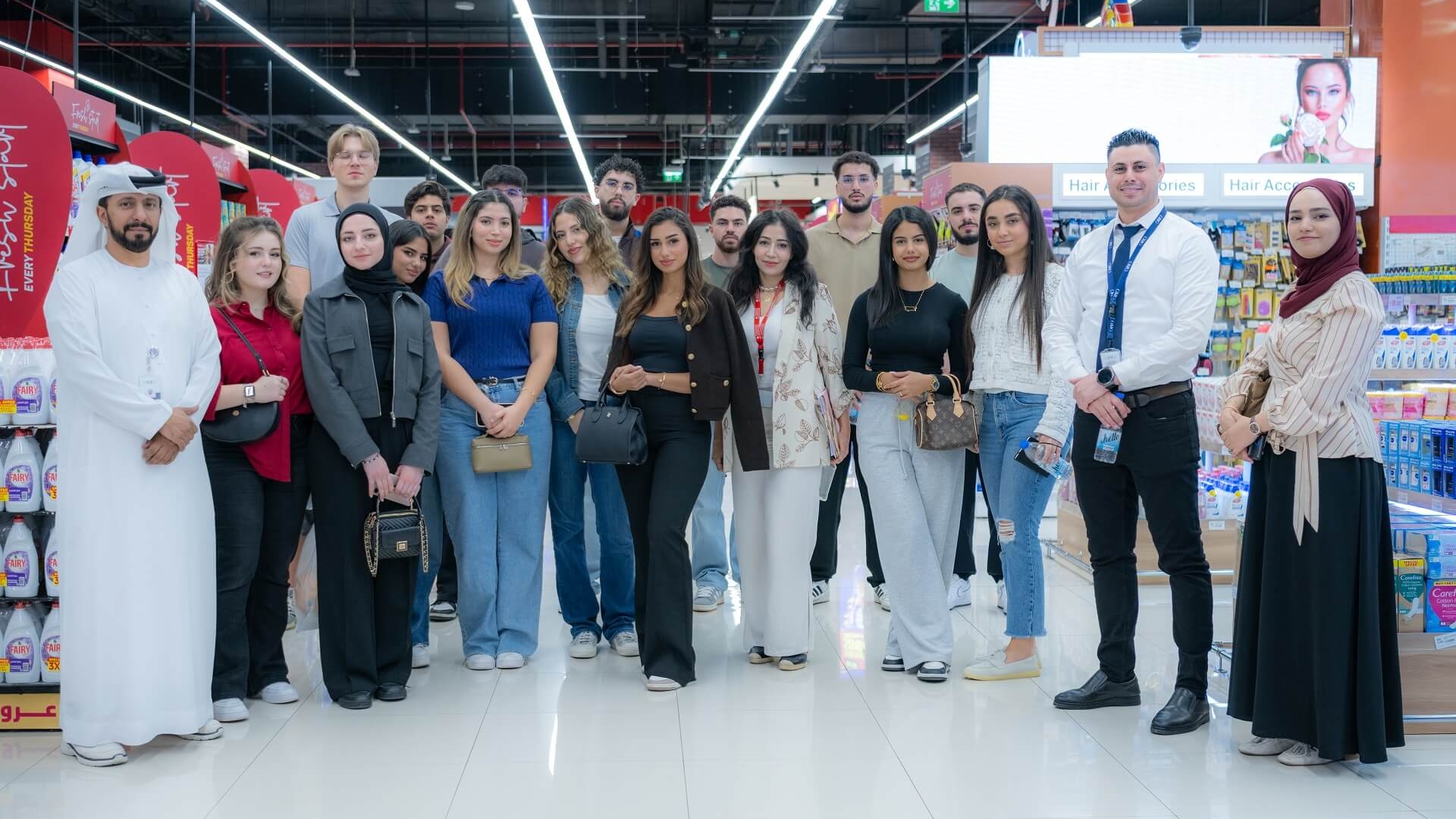 Canadian University Dubai Students Gain Retail Mastery During Experiential Field Trip to Géant Supermarket